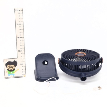 Leikurvo 10000mAh mini USB ventilátor s klipem, dobíjecí USB ventilátor, tichý ventilátor s klipem,