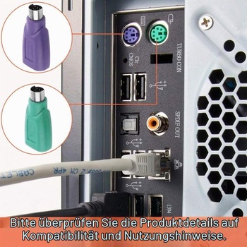 Adaptér PS/2 na USB A (samec/samica) pre PS/2 jack na USB A pre myš a klávesnicu, 4 kusy