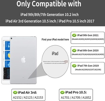 Pouzdro s klávesnicí pro iPad 10,2 palce 9./8./7. generace QWERTZ, modré