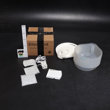 Fontána pre mačky 2,5 l + 3 filtre s aktívnym uhlím, super tichá, vodná fontána pre mačky s LED