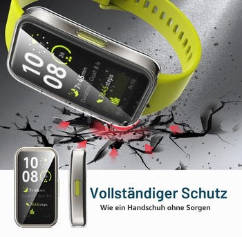Ivoler 3dílné průhledné silikonové pouzdro pro Huawei Band 10 / Huawei Band 9 / Huawei Band 8