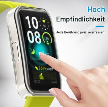 Ivoler 3dílné průhledné silikonové pouzdro pro Huawei Band 10 / Huawei Band 9 / Huawei Band 8