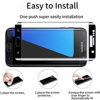 Ochranná fólia na displej pre Samsung Galaxy S7 Edge, 3D celoobrazovkové prekrytie, tvrdosť 9H,