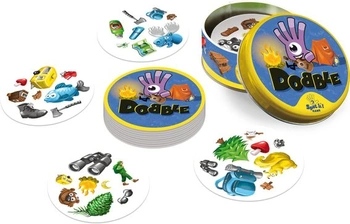 Karetní hra Asmodée Dobble Camping, věk 6+, 2–8 hráčů, doba hraní 15 minut, (v angličtině) –