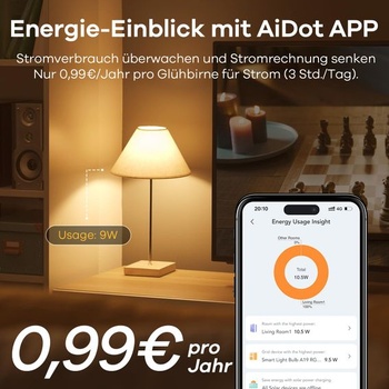Chytrá RGBTW žárovka Linkind Matter, E27 lampa s Alexou, 45 scén a synchronizace hudby, 16 milionů