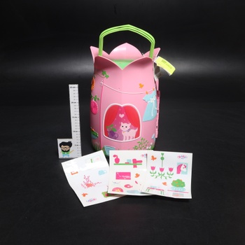 BABY born Storybook Cottage, rozkladací domček pre bábiky pre 18 cm bábiky so stolíkom, krbom,