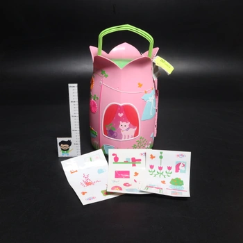 BABY born Storybook Cottage, rozkládací domeček pro panenky pro 18 cm panenky se stolkem, krbem,