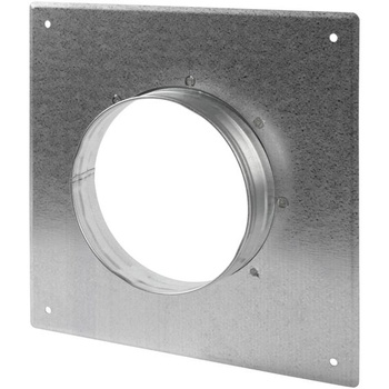 Príruba na pripojenie potrubia Ø 125 mm, pozinkovaná oceľ, rovná alebo ohybná príruba pre vykurovacie,