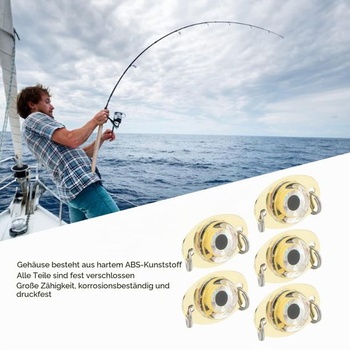 HERCHR 5PCS LED Rybárske návnady Bass Halibut Flasher Rybárske návnady Svetlo Odolné proti korózii