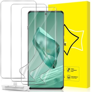 Ochranná fólia GiiYoon pre OnePlus 12, balenie 3 kusov, mäkká TPU fólia, plne 3D zakrivená, podpora