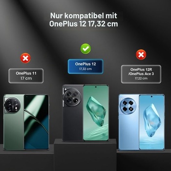 Ochranná fólia GiiYoon pre OnePlus 12, balenie 3 kusov, mäkká TPU fólia, plne 3D zakrivená, podpora