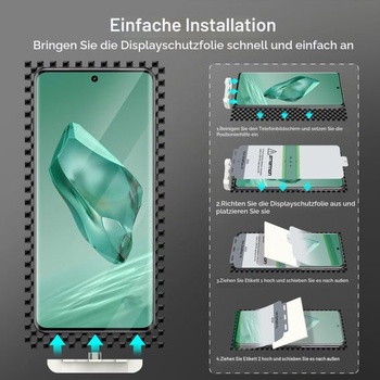Ochranná fólia GiiYoon pre OnePlus 12, balenie 3 kusov, mäkká TPU fólia, plne 3D zakrivená, podpora