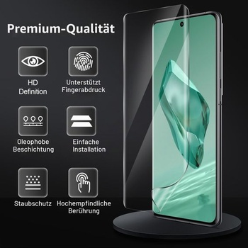 Ochranná fólia GiiYoon pre OnePlus 12, balenie 3 kusov, mäkká TPU fólia, plne 3D zakrivená, podpora