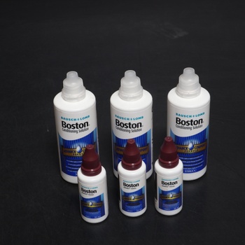 Bausch + Lomb Boston Advance Multipack, pre tvrdé kontaktné šošovky: 3 x 30 ml čistič, 3 x 120 ml