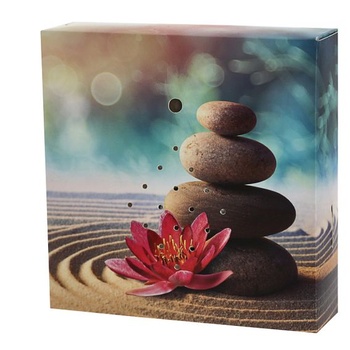 Soundbox 4 kusy s pohybovým senzorem | 12x12x3,5 cm karton/plast | Meditační zvuky, vlny, zpěv