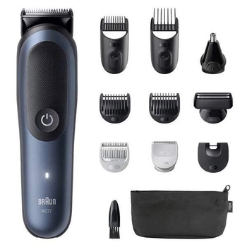 Zastrihávač multifunkčný Braun Series 7 AIO7540 modrý - Vrátené do 14 dní, použité