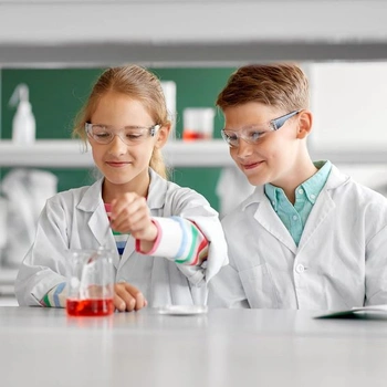Detský laboratórny plášť AUYAO, kostým vedca, biely laboratórny plášť, lekársky plášť