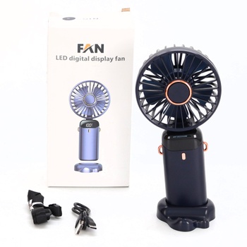 Ručný ventilátor Rafada, prenosný mini ventilátor, dobíjací, malý vreckový ventilátor s 5 úrovňami