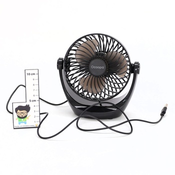 Stolný ventilátor OCOOPA, malý ventilátor s výkonným vzduchom a tichou prevádzkou, nastaviteľná