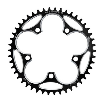 Úzko-široký prevodník pre cestný bicykel Speed, čierny, 1 kus