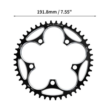 Úzko-široký prevodník pre cestný bicykel Speed, čierny, 1 kus