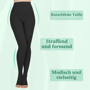 Kompresné zdravotné pančuchy Wegitcs 20-30mmHg pre ženy a mužov, veľkosť M, 1 pár - čierne