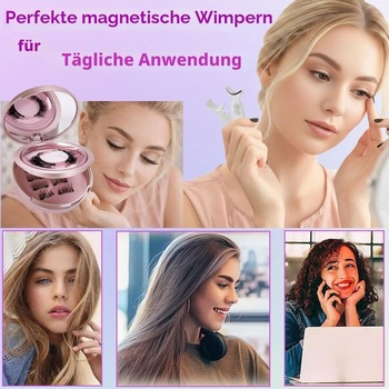 Magnetický dizajn rias bez očnej linky, štýly plných rias a 3/4 polovičné riasy, magnetické riasy,