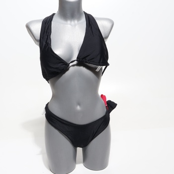 RXRXCOCO Sexy brazílske bikiny s trojuholníkovým string topom, tangá, plavky, čierne, veľkosť XL