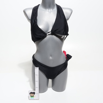 RXRXCOCO Sexy brazílske bikiny s trojuholníkovým string topom, tangá, plavky, čierne, veľkosť XL