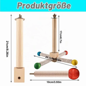 Hračka pre vtáky otočná o 360 °, závesný hrací stojan, štýl 3