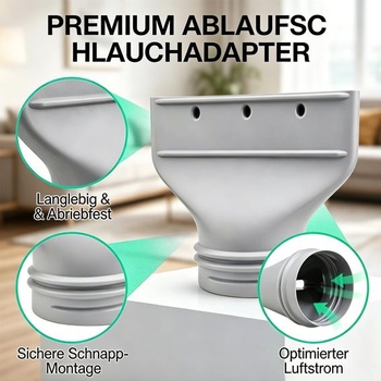 Adaptér na výfukovú hadicu k okennému otvoru klimatizácie 130 mm 150 mm