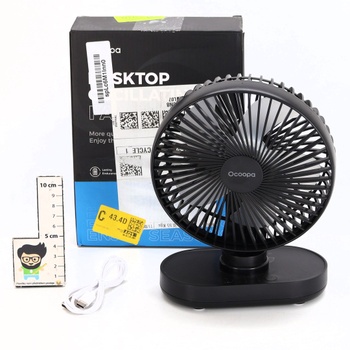 OCOOPA ventilátor automatický oscilujúci