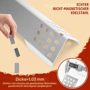 Náhradné diely krytu horáka Denmay z nerezovej ocele 40,2 cm pre Rösle Videro G2, G4, G6, rad