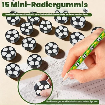 15 futbalových ceruziek, darčeky na párty, futbalové perá