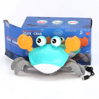 Adeokay Baby chodící krab, hračka pro miminko 1 2 roky starý dárek pro dítě 1 2 roky stará hračka