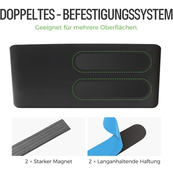 Magnetický držiak lúkín na tabule, čierny