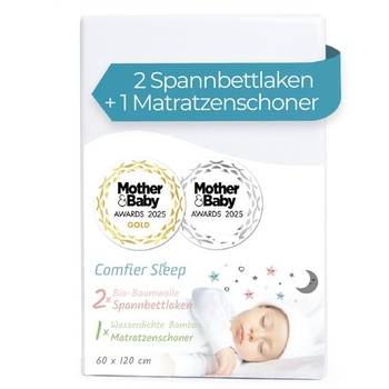 3dílná sada Comfier Sleep se 2 napínacími prostěradly…