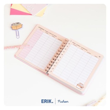 Grupo Erik Pusheen Mačacie zošit s domácimi úlohami 2026 2027 Kalendár Školský plánovač