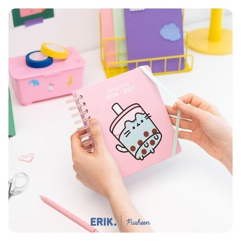 Grupo Erik Pusheen Mačacie zošit s domácimi úlohami 2026 2027 Kalendár Školský plánovač