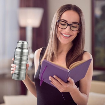 Nerezová fľaša na vodu Relaxdays 400 ml