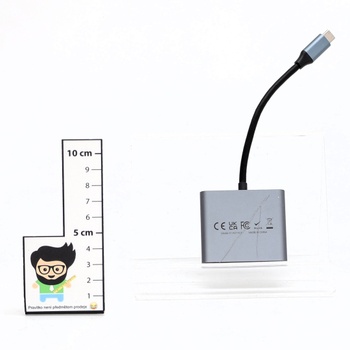 Adaptér USB-C na duální HDMI, víceportový adaptér KOZYC USB-C Hub se 2 HDMI 4K, USB 3.0, 100W PD,