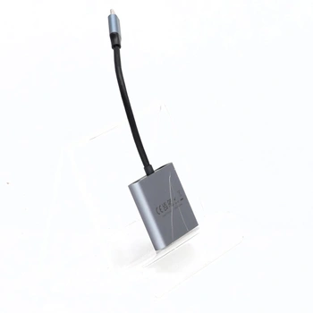 Adaptér USB-C na duálny HDMI, viacportový adaptér KOZYC USB-C Hub s 2 HDMI 4K, USB 3.0, 100W PD,