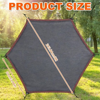 Slnečná clona na trampolínu, Ø 244 305 366 cm Slnečná clona na trampolínu, vodotesná a UV odolná