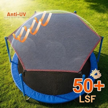 Slnečná clona na trampolínu, Ø 244 305 366 cm Slnečná clona na trampolínu, vodotesná a UV odolná