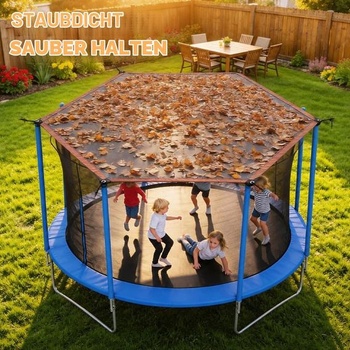 Slnečná clona na trampolínu, Ø 244 305 366 cm Slnečná clona na trampolínu, vodotesná a UV odolná
