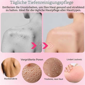 Drhák na chrbát, exfoliačný sprchový uterák, drhák na telo, huba do sprchy, huba z bambusových