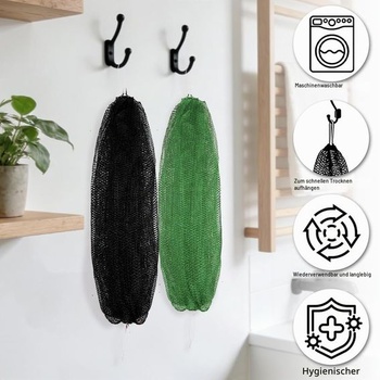 Drhák na chrbát, exfoliačný sprchový uterák, drhák na telo, huba do sprchy, huba z bambusových