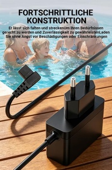 Nabíječka Bouge 12,6 V pro robotické čističe bazénů Coasteering, exkluzivně pro bazénové roboty