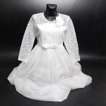 Detské šaty Aibaowedding bielej veľ. 158