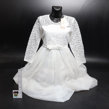 Detské šaty Aibaowedding bielej veľ. 158